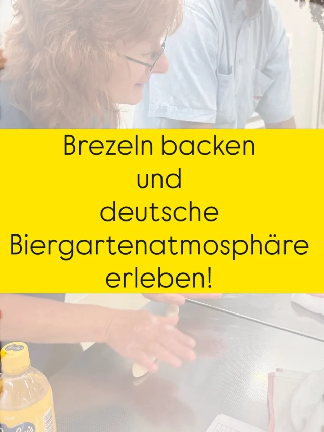 Brezeln backen und deutsche Biergartenatmosphäre erleben!
 
Am Sonntag den 28. Juni, veranstaltete der Koordinator für Internationale Beziehungen, Marcel Back sein letztes Event.
Dieses Mal wurde die Deutschlehrerin Monika, dessen Hobby Brotbacken ist eingeladen und jeweils zu zweit als Paar zusammengetan, wurde sich am Brezel backen versucht.
 
Brezeln sind ein in Deutschland und Österreich sehr beliebtes Gebäck, die an ihrer entzückenden Form und braunen Farbe sofort zu erkennen sind und während  das Äußere schön knusprig ist, sind sie innen weich und fluffig.
Monika brachte Ihre selbstangesetzten Sauerhefeteigstarter mit und nachdem die Zutaten für den Teig angemischt wurden, musste erstmal ca. 20 Minuten lang geknetet, geknetet und geknetet werden. Nachdem der Teig glatt und glänzend wurde und auch nichtmehr reist, ging es zum ruhen in eine Garmaschine.
 
In der Wartezeit während des Gärprozesses, genossen alle Teilnehmer Apfelschorle – eine Mischung aus Apfelsaft und Sprudelwasser im Verhältnis eins zu eins – und unterhielten sich angeregt über ihre Liebe zu Brezeln. Außerdem klärte Monika über die österreichische Esskultur auf…
 
Nachdem der Teig gären konnte, zeigte Monika, wie man ihn in drei typisch hübsche Formen bringt und alle machten sich konzentriert und still ans Formen…. Als das Gebäck im Ofen fertig gebacken war, erfüllte der köstliche Duft die Küche. Alle freuten sich über die herrlich goldbraune Farbe.
 
Auch Herr Back strahlte über das ganze Gesicht, nachdem er die letzte Veranstaltung seiner Amtszeit erfolgreich abschließen konnte.
Vielen herzlichen Dank für die Organisation so vieler unterhaltsamer Veranstaltungen in den vergangenen zwei Jahren!
